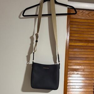 Michael Kors Black and Tan Crossbody Bag